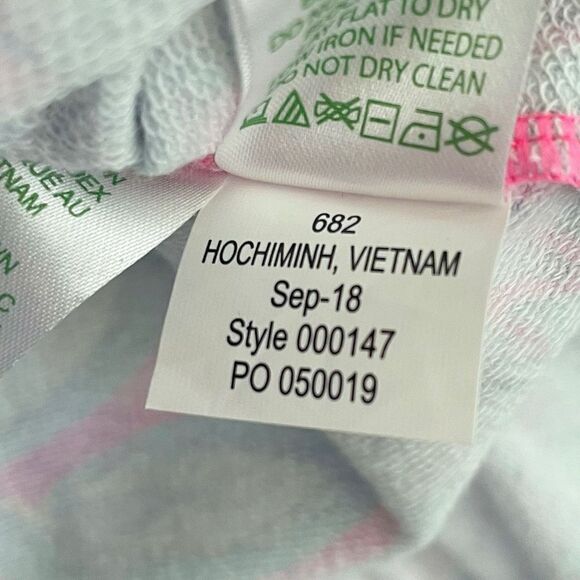 Lilly Pulitzer Killian Popover in Pink Tropics Print Ruffle Half Zip XS Pink Blu - Picture 7 of 8